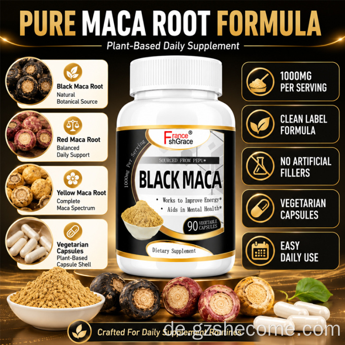Organische Shecome Maca Support Energy Penisvergrößerungspillen